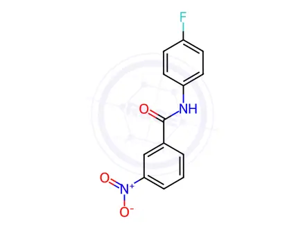 Chemical structure of N-(4-fluorophenyl)-3-nitrobenzamide