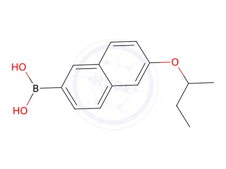Chemical structure of (6-(Sec-butoxy)naphthalen-2-yl)boronic acid