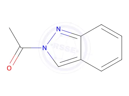 Chemical structure of 2H-Indazole, 2-acetyl-(6CI,7CI,8CI,9CI)