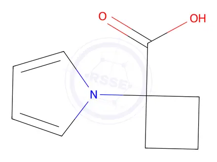 Chemical structure of 1-(1h-pyrrol-1-yl)cyclobutane-1-carboxylic acid