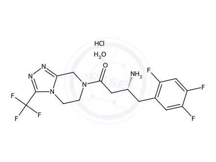 Chemical structure of Sitagliptin Hydrochloride Monohydrate