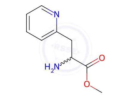 Chemical structure of Methyl 2-amino-3-(pyridin-2-yl)propanoate