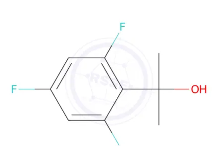 Chemical structure of 2-(2,4,6-Trifluorophenyl)propan-2-ol