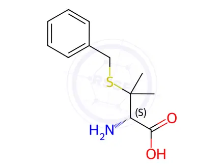 Chemical structure of S-Benzyl-D-penicillamine