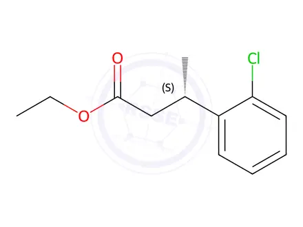 Chemical structure of (S)-Ethyl 3-(2-chlorophenyl)butanoate