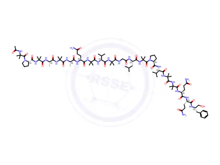 Chemical structure of Alamethicin Impurity 1 (Alamethicin F50)