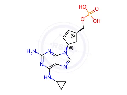 Chemical structure of Abacavir 5’-Phosphate