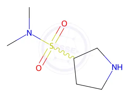 Chemical structure of n,n-Dimethylpyrrolidine-3-sulfonamide