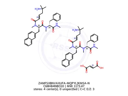 Chemical structure of ZAMFSXBNVAXUFA-MQPYLJKMSA-N