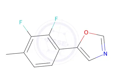 Chemical structure of 5-(2,3-Difluoro-4-methylphenyl)oxazole