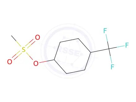 Chemical structure of Methanesulfonic acid 4-trifluoroMethyl-cyclohexyl ester