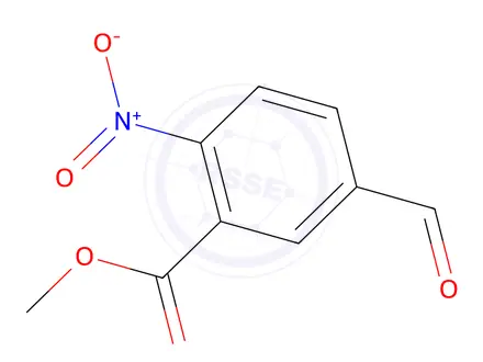 Chemical structure of methyl 5-formyl-2-nitrobenzoate