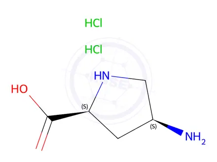 Chemical structure of 4-Amino-cis-L-proline Dihydrochloride