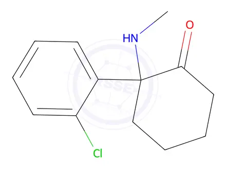 Chemical structure of 2-(2-CHLOROPHENYL)-2-(METHYLAMINO)CYCLOHEXAN-1-ONE