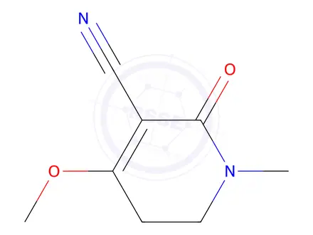 Chemical structure of 4-Methoxy-1-Methyl-2-oxo-1,2,5,6-tetrahydropyridine-3-carbonitrile