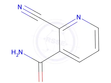 Chemical structure of 2-CYANOPYRIDINE-3-CARBOXAMIDE