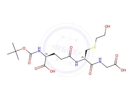 Chemical structure of S-(2-Hydroxyethyl)-N-tert-butyloxycarbonyl Glutathione