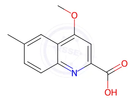 Chemical structure of 4-Methoxy-6-methylquinoline-2-carboxylic acid