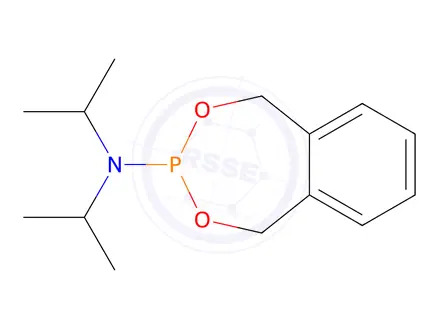 Chemical structure of N,N-Diisopropyl-1,5-dihydrobenzo[e][1,3,2]dioxaphosphepin-3-amine