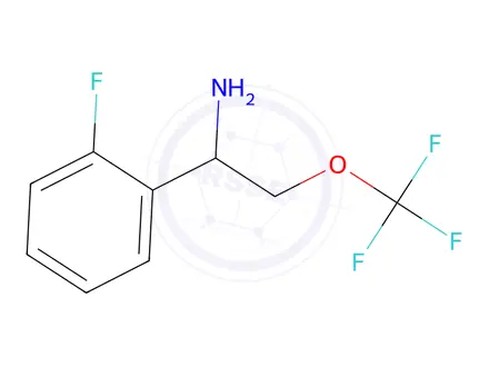 Chemical structure of 1-(2-Fluorophenyl)-2-(trifluoromethoxy)ethan-1-amine