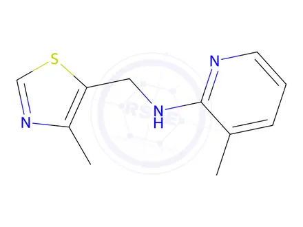 Chemical structure of 3-Methyl-N-[(4-methyl-1,3-thiazol-5-yl)methyl]pyridin-2-amine