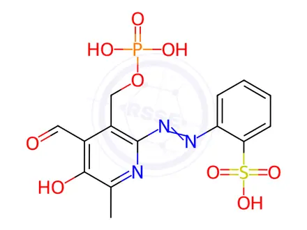 Chemical structure of pyridoxal phosphate-6-azophenyl-2'-sulfonic acid