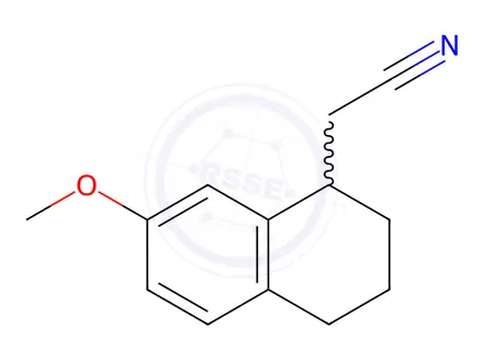 Chemical structure of 2-(7-Methoxy-1,2,3,4-tetrahydronaphthalen-1-yl)acetonitrile