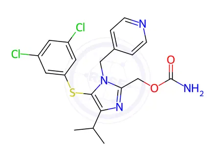 Chemical structure of Capravirine