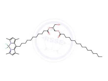 Chemical structure of TopFluor<SUP>®</SUP> DG