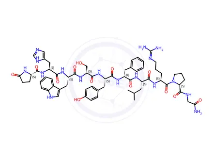 Chemical structure of Gonadorelin Acetate Impurity 8