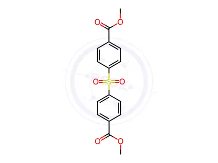 Chemical structure of DIMETHYL DIPHENYL SULFONE 4,4'-DICARBOXYLATE