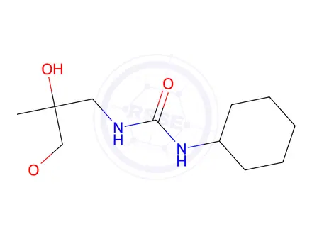 Chemical structure of 1-Cyclohexyl-3-(2-hydroxy-3-methoxy-2-methylpropyl)urea