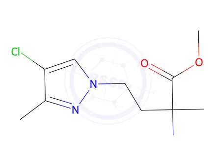 Chemical structure of Methyl 2-amino-4-(4-chloro-3-methyl-1h-pyrazol-1-yl)-2-methylbutanoate