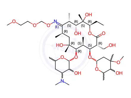 Chemical structure of 2-Hydroxymethyl Roxithromycin