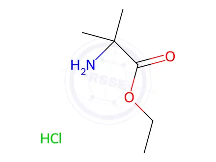 Chemical structure of ethyl 2-amino-2-methylpropanoate hydrochloride