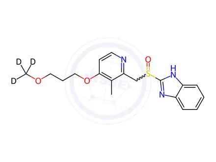 Chemical structure of Rabeprazole-d3