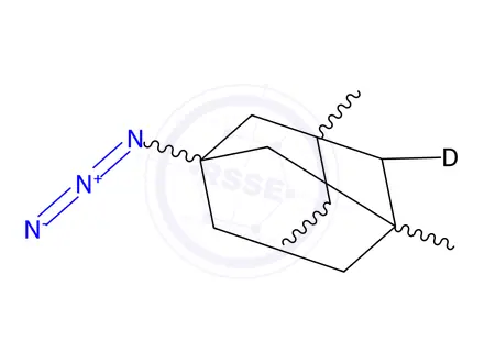 Chemical structure of 1-Azido-3,5-dimethyladamantane-d6