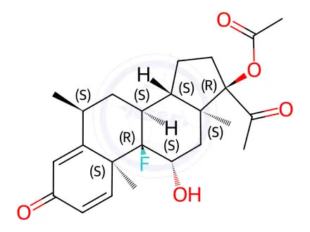 Chemical structure of Fluorometholone 17-acetate