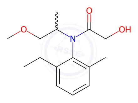 Chemical structure of Metolachlor-2-hydroxy 100 μg/mL in Acetonitrile