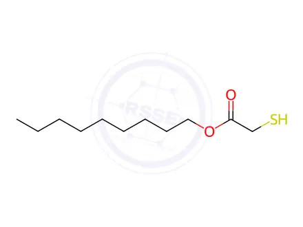 Chemical structure of nonyl mercaptoacetate