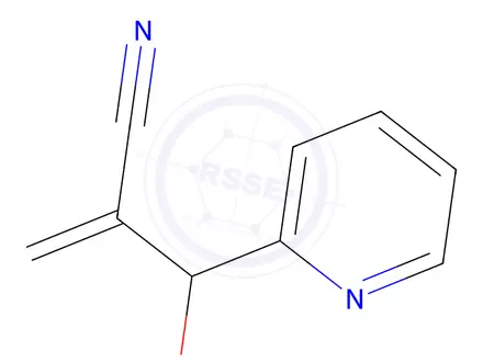 Chemical structure of 2-[hydroxy(pyridin-2-yl)methyl]prop-2-enenitrile