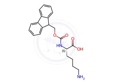 Chemical structure of Fmoc-Lys-OH