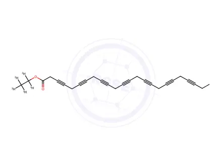Chemical structure of 3,6,9,12,15,18,21-Tetracosaheptaynoic Acid Ethyl-d5 Ester