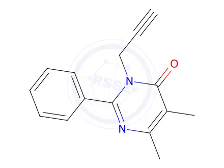 Chemical structure of 5,6-Dimethyl-2-phenyl-3-(prop-2-yn-1-yl)pyrimidin-4(3H)-one