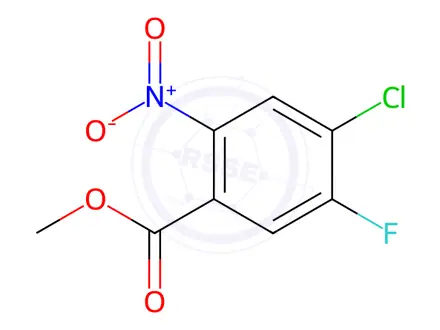 Chemical structure of 4-Chloro-5-fluoro-2-nitrobenzoic Acid Methyl Ester