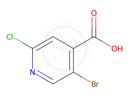 Chemical structure of 5-Bromo-2-chloroisonicotinic acid (BSC)