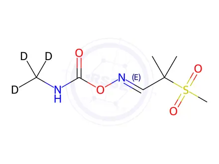 Chemical structure of Aldicarb sulfone-d3 Solution in Acetonitrile