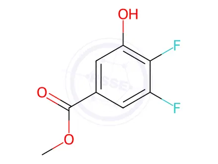 Chemical structure of Benzoic acid, 3,4-difluoro-5-hydroxy-, methyl ester