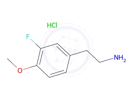 Chemical structure of 2-(3-Fluoro-4-methoxyphenyl)ethylamine Hydrochloride