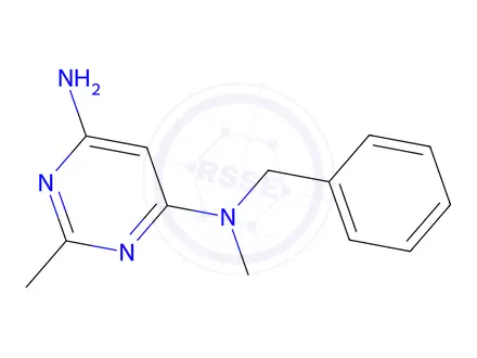 Chemical structure of n4-benzyl-n4,2-dimethylpyrimidine-4,6-diamine
